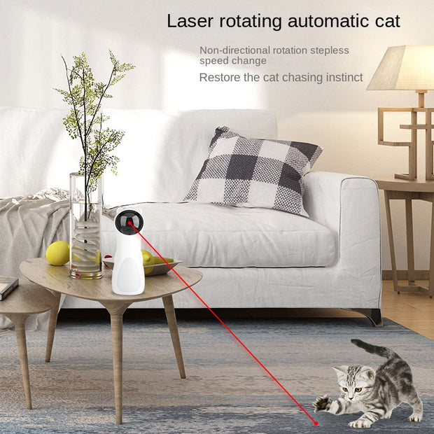 Toy Automatic Timing LaseCat Laserr Cat Toy Dual Power Supply LED Laser Wand Pet Laser Toy