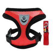 Adjustable pet harness set (small dogs/cats): vest, collar, leash. Fits French Bulldogs, Chihuahuas, etc.