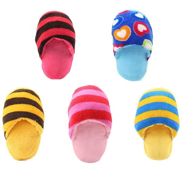Plush Toy Pet Cat Dog Simulation Sound Comfort Anti-Depression Exercise Intellectual Vent Interactive Training Slipper