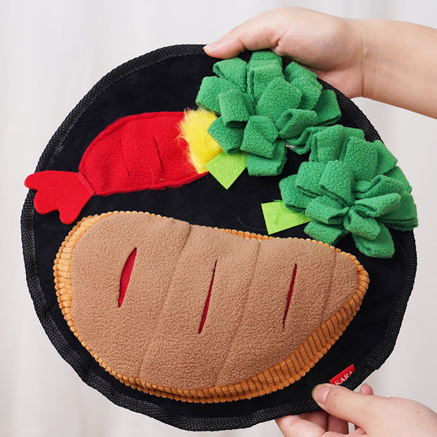 Dog sniffing mat hidden food sniffing blanket pet toy
