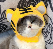 Pet hat cute pet dog exposed ears anti shedding adjustable basin hat small dog