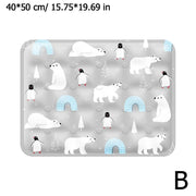 Summer Pet Cooling Pad Ice Crystal Gel Cool Down Cat To Dog Pet Grasp Bed Resistance Collapsible Rectangle Pad Accessories
