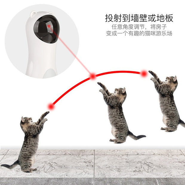 Toy Automatic Timing LaseCat Laserr Cat Toy Dual Power Supply LED Laser Wand Pet Laser Toy