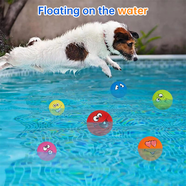 6-Piece Pet Toy Set: Dog Latex Squeaky Toy + Soft Rubber Funny Face Chew Ball + Training Interactive Toy