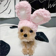 Pet hat cute pet dog exposed ears anti shedding adjustable basin hat small dog