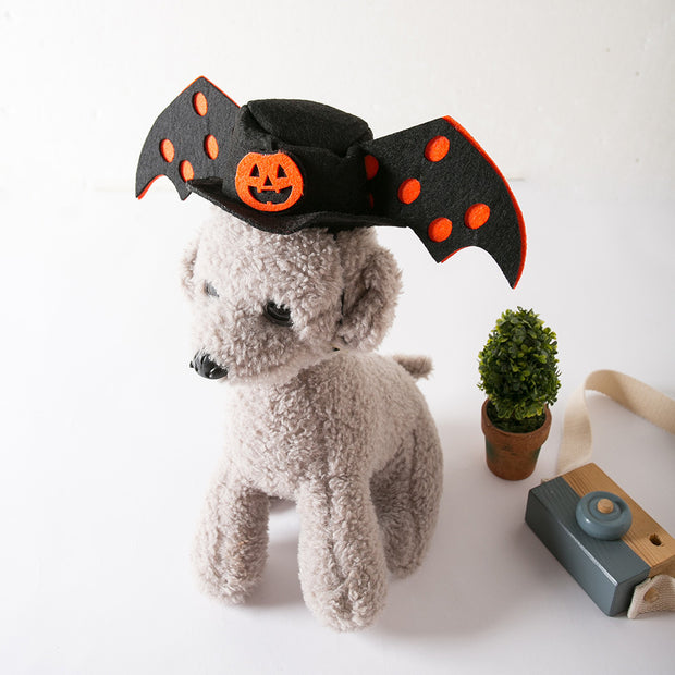 Pet hat cute pet dog exposed ears anti shedding adjustable basin hat small dog