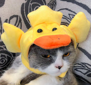 Pet hat cute pet dog exposed ears anti shedding adjustable basin hat small dog