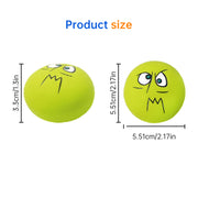 6-Piece Pet Toy Set: Dog Latex Squeaky Toy + Soft Rubber Funny Face Chew Ball + Training Interactive Toy